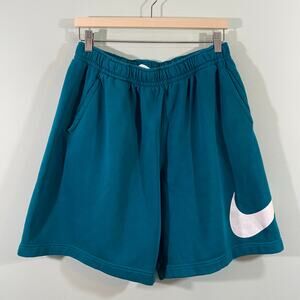 Nike Men Pine Green Sportswear Fleece Club Training Shorts Size XL #BV2721-381